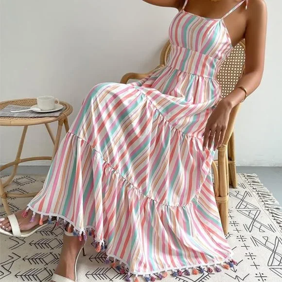 Accessories | France Ruffle Hem Cami Dress | Poshmark display picture 1